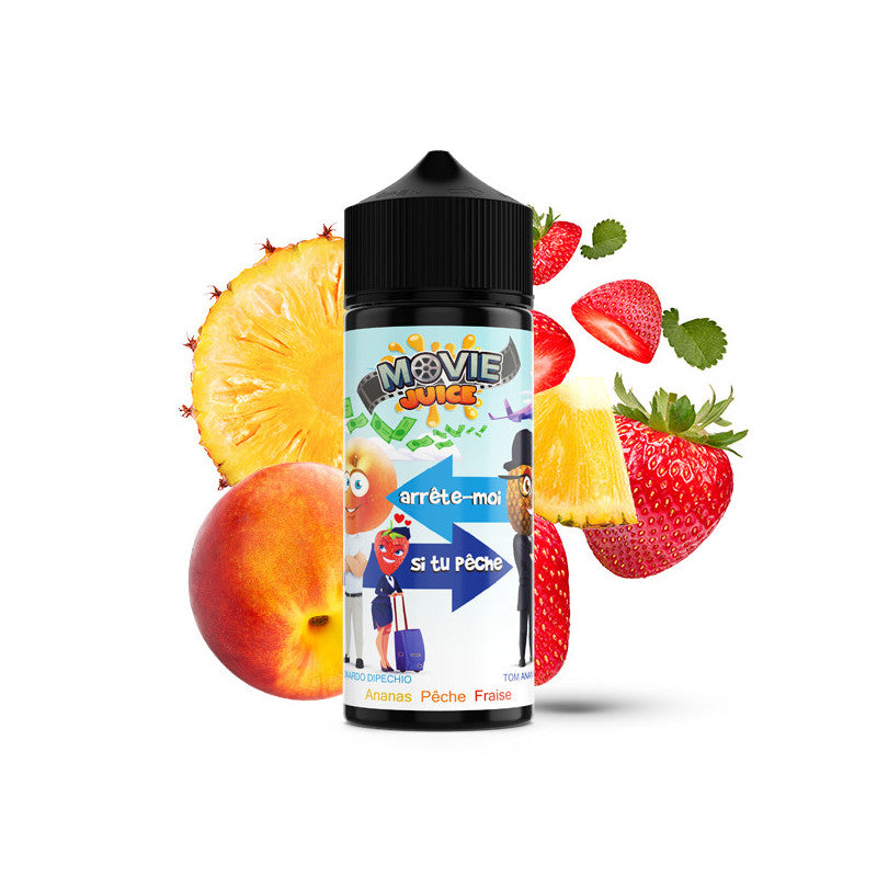 Arrête moi si tu Pêche 100ml Movie Juice - Secret's LAb