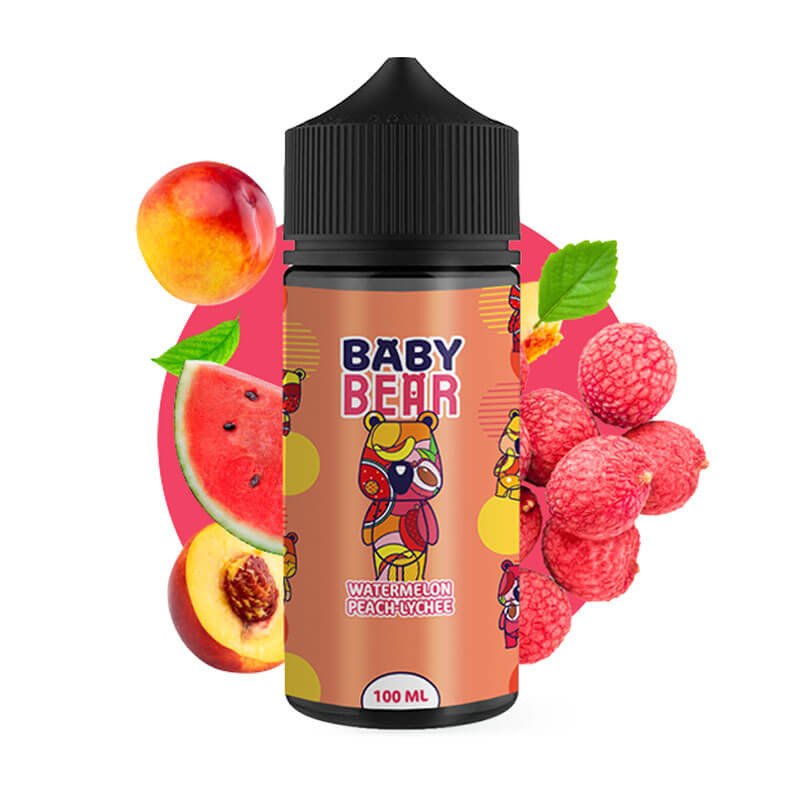 Watermelon Peach Lychee 100ml - Baby Bear