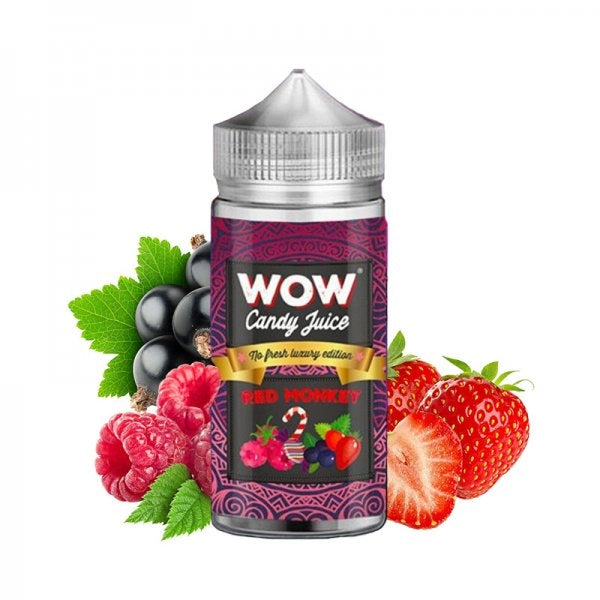 Red Monkey No Fresh 100ml - WOW - Candy Juice
