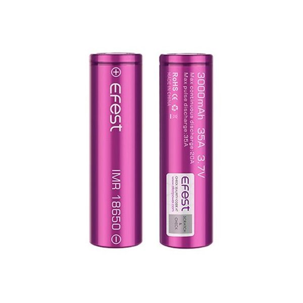 ACCU RECHARGEABLE 18650 3000MAH 35A FLAT TOP - EFEST