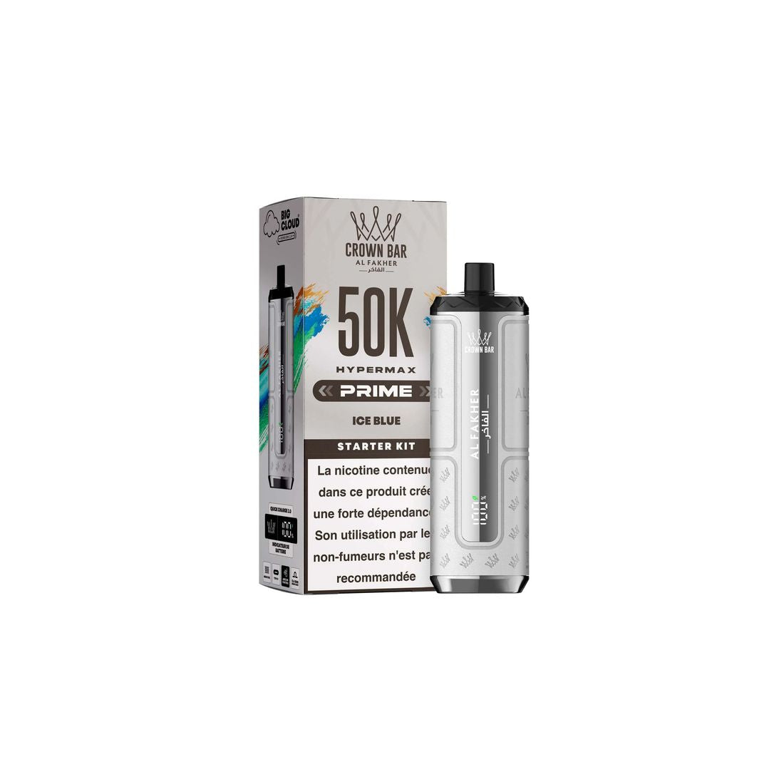 Puff Al Fakher Crown Bar Hypermax Prime 50K