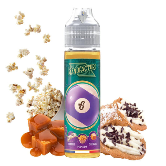 LA MANUFACTURE N°6 - 50 ml - Cannoli Pop Corn Caramel - LP Vapor